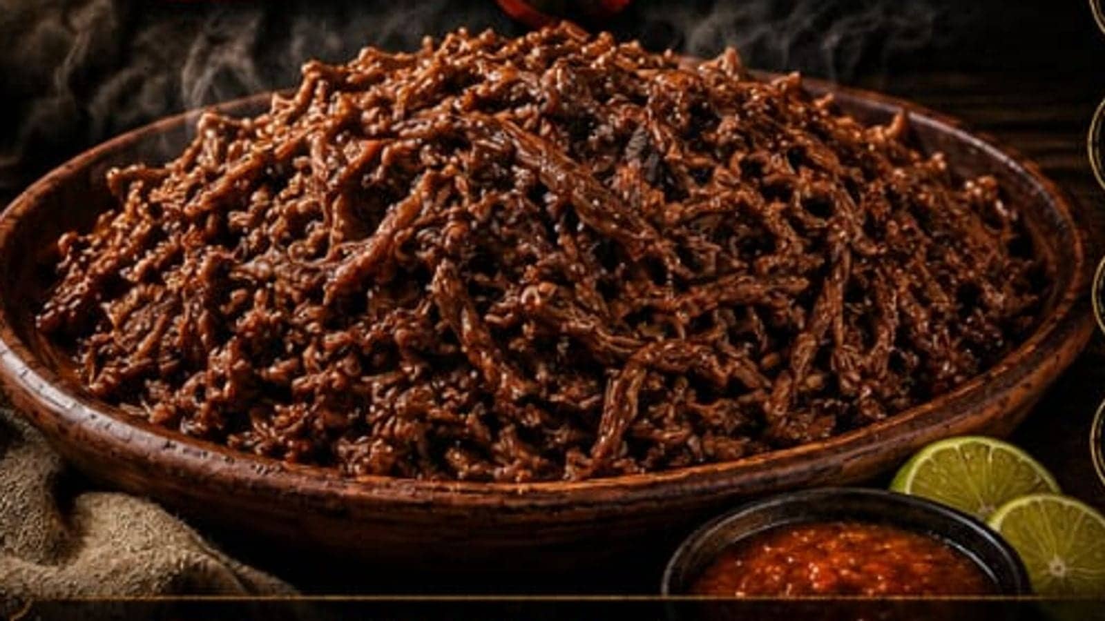 Cazuela de barbacoa lista para servir