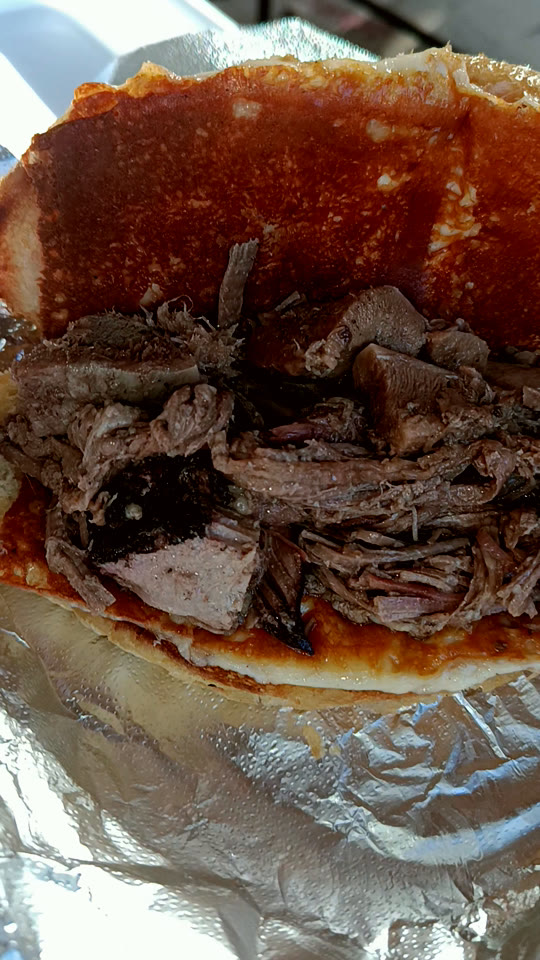 Torta de barbacoa recién armada